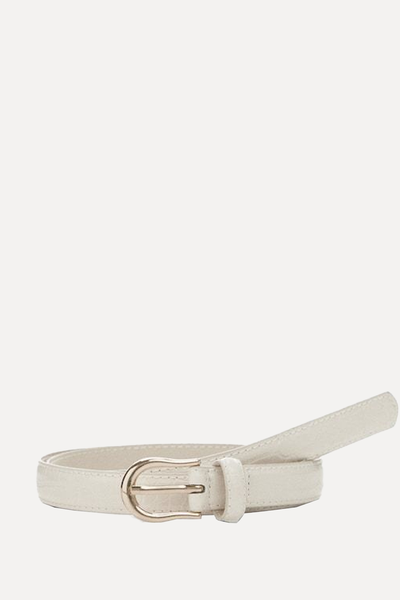 Buckle Skinny Belt from Mango