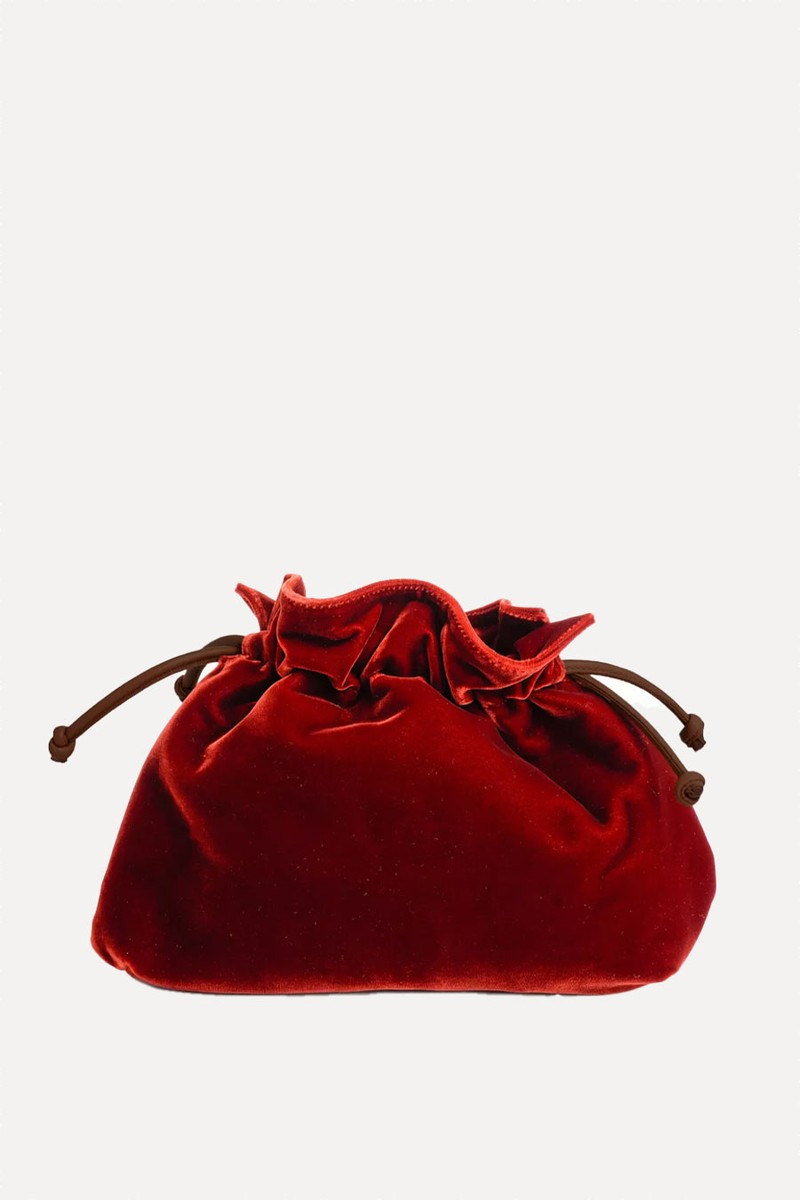 Puffball Velvet Clutch from Penelope Chilvers