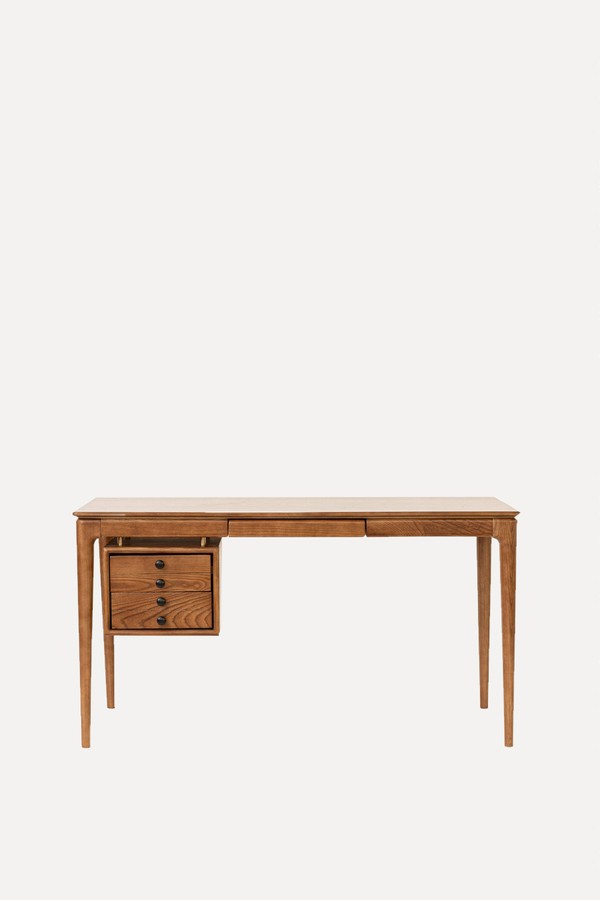 Timber Desk With Drawers from Six The Residence