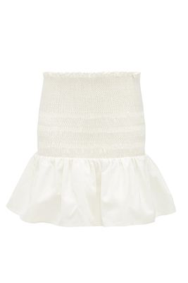 Arlo Smocked Cotton-Twill Mini Skirt from Sir