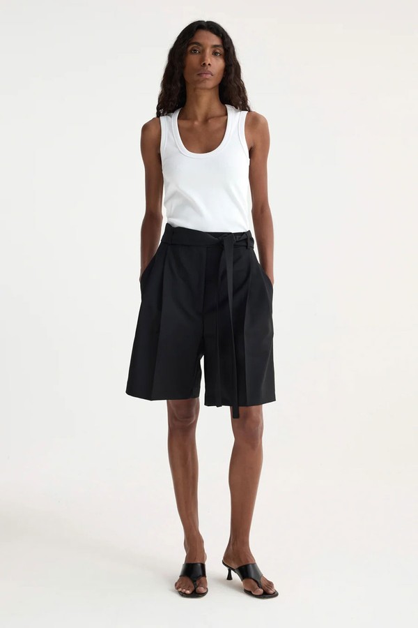 Tailored Belted Shorts from Rôhe