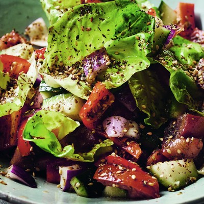 Butter Lettuce With Seasonal Vegetables & Za'atar