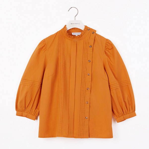 Puff Sleeve Pintuck Top