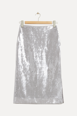 Sequinned Midi-Length Pencil Skirt from &Other Stories
