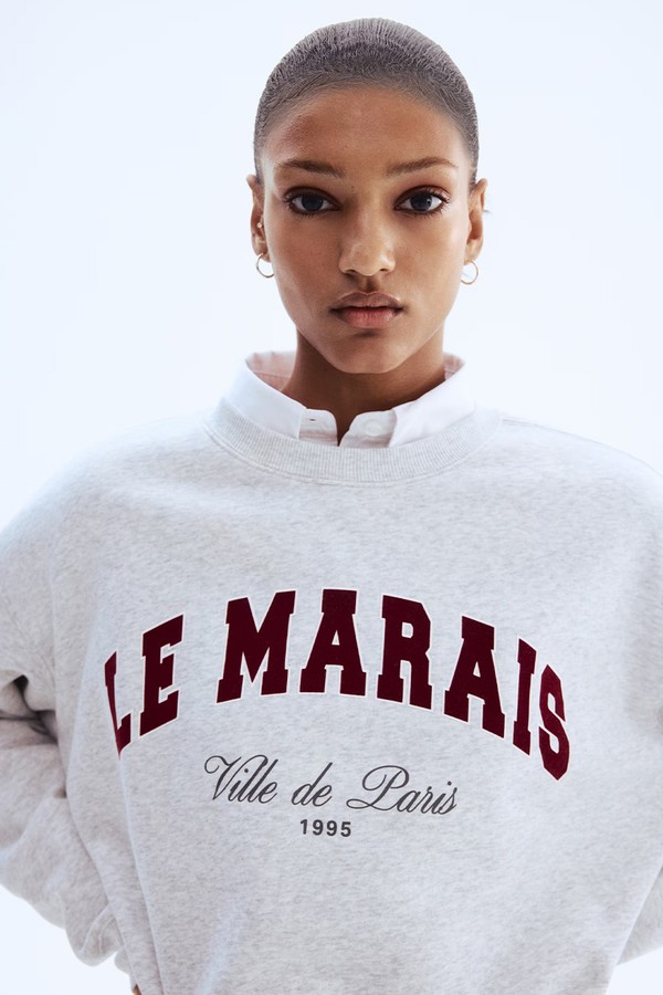 Text-Motif Sweatshirt from H&M