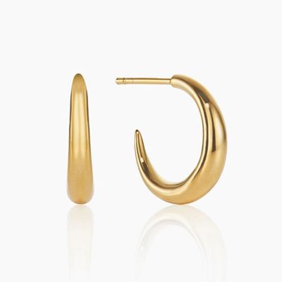 Small Gold Graduated Hoops from Otiumberg