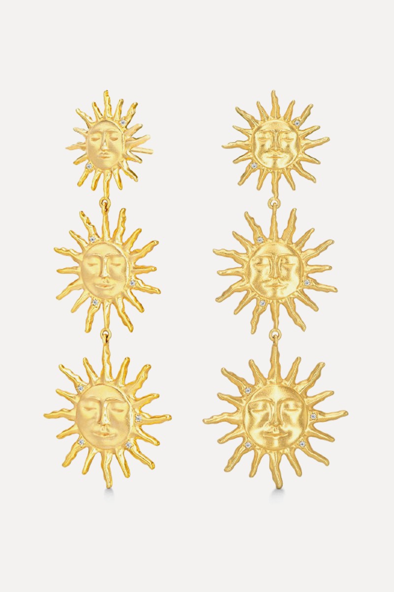 Three Suns Earrings from Polar Jewelry