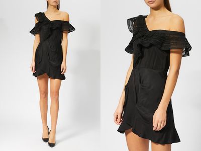 One Shoulder Frill Dress from Self-Portrait