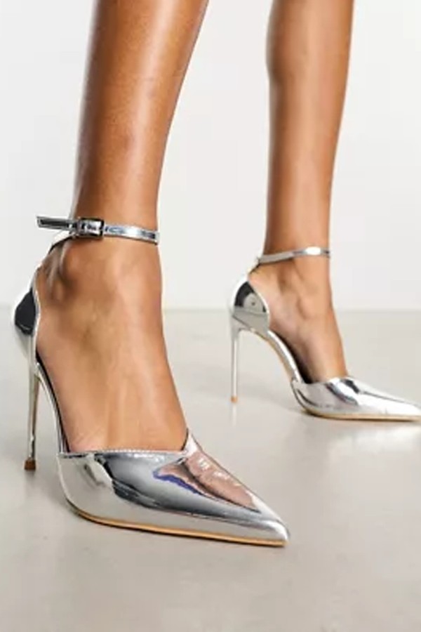 Manifest Mirrored Heeled Shoes from Public Desire 