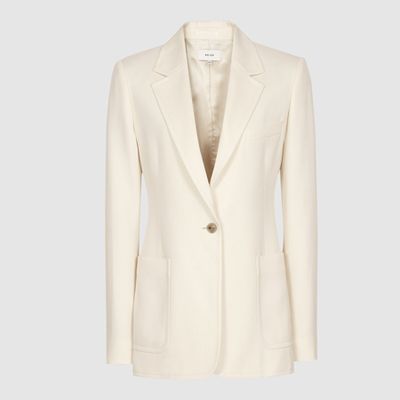 Evie Long-Sleeved Woven Blazer from Reiss