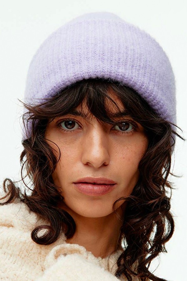 Double-Fold Alpaca Merino Beanie from ARKET