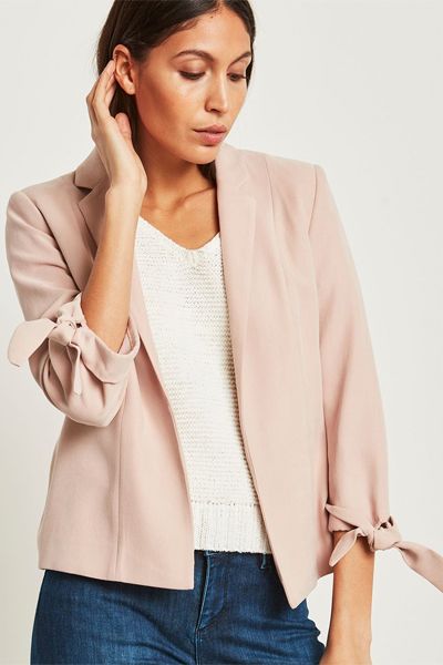 Blossom Tie Sleeve Blazer