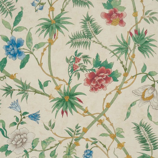 Arasi Botanical Parchment Wallpaper from Schumacher