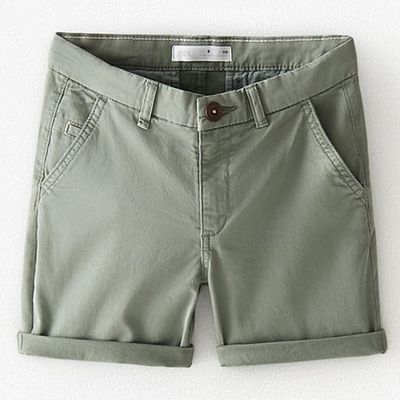 Garment-dyed Chino-style Bermuda Shorts from Zara