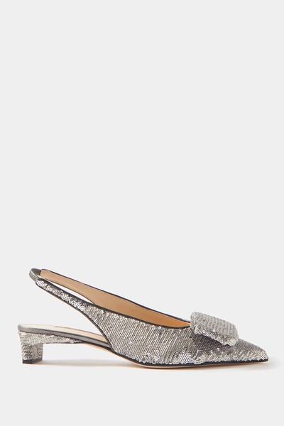 Isset Sequinned Slingback Pumps from Emilia Wickstead