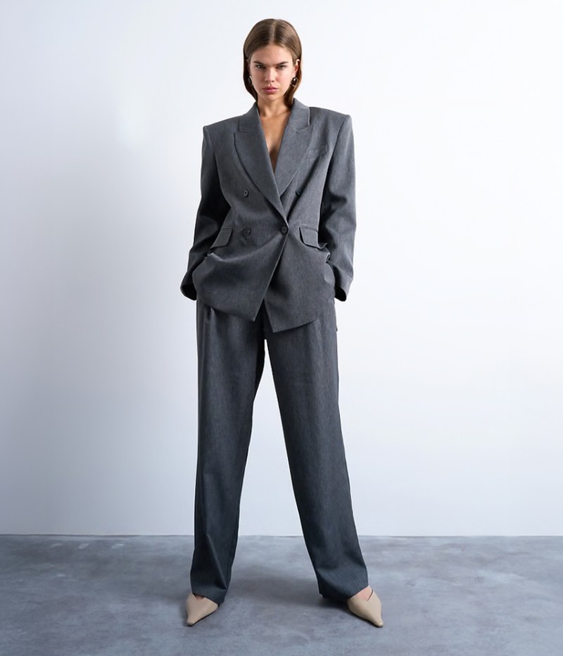 Tonic Pleated Suit Trousers With Side Buckle 