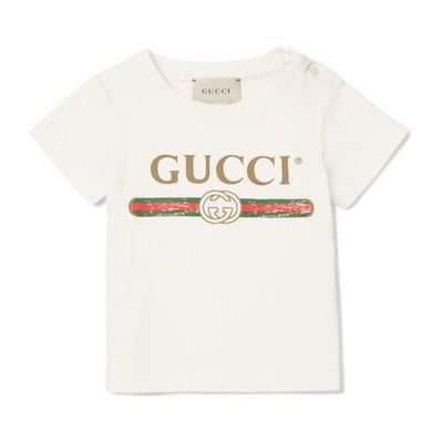 Printed Cotton-Jersey T-shirt from Gucci Kids