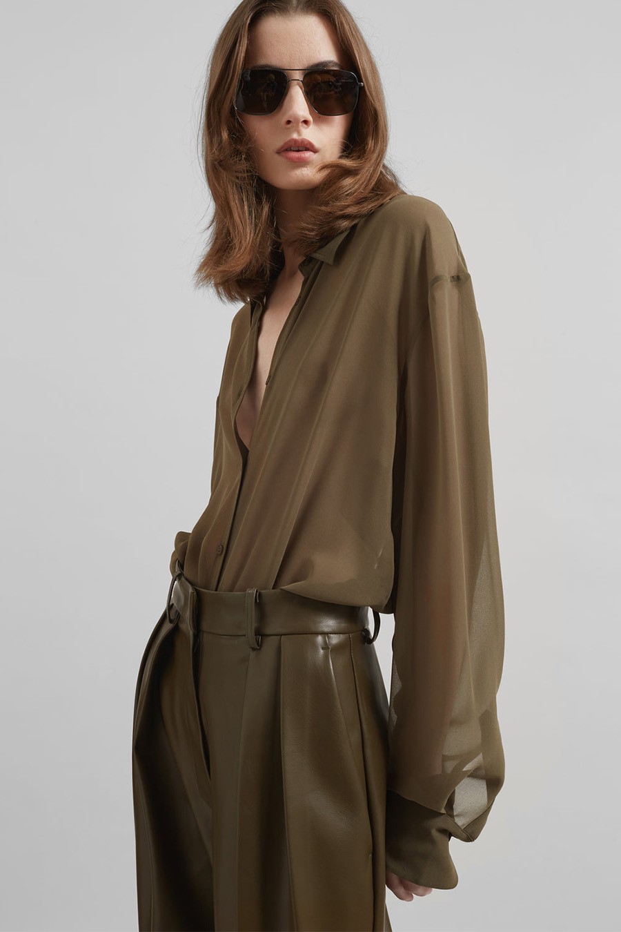 Peri Silk Georgette Shirt from THE FRANKIE SHOP