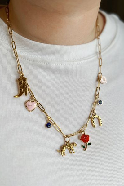 Cool Girl Charm Necklace from GoldDustCharmCo