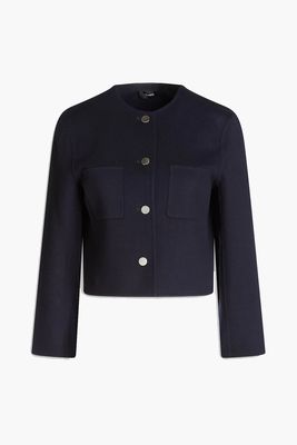 Brushed Wool & Cashmere-Blend Felt Jacket from Theory