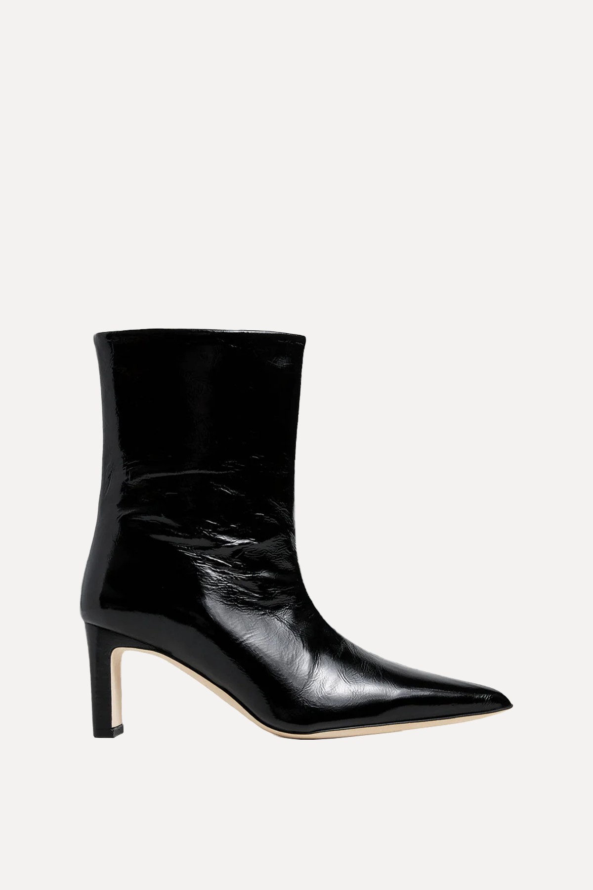 Cass Leather Patent Boots from Flattered