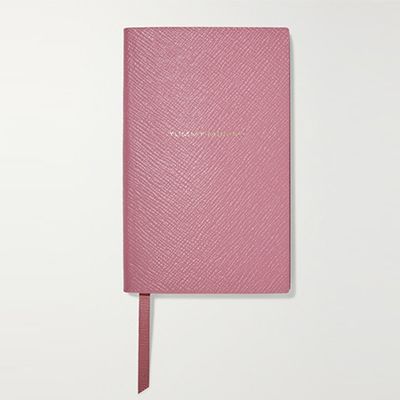 Yummy Mummy Textured-Leather Notebook from Smythson