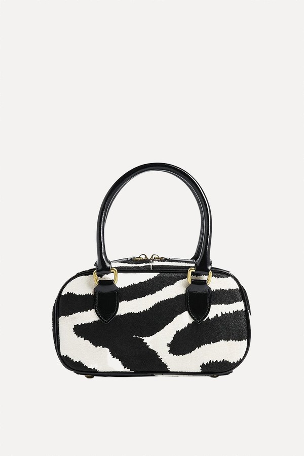 Squared Zebra Handbag from NA-KD