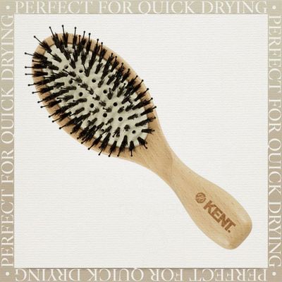 Pure Flow Vented Oval Cushion Bristle Nylon Mix Hairbrush