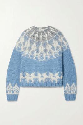 Fair Isle Recycled Cashmere-Blend Sweater from Lafayette 48