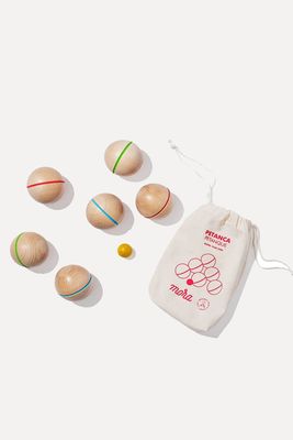 Wooden Boules Set from Mora Play