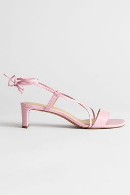 Criss Cross Lace Up Heeled Sandals from & Other Stories