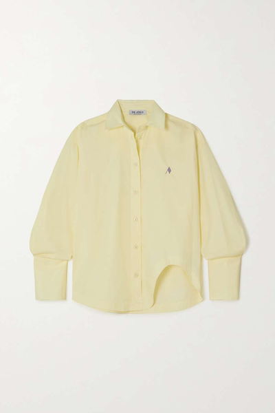 Eliza Embroidered Cotton-Poplin Shirt from The Attico