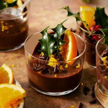 Vegan Chocolate Orange Pots