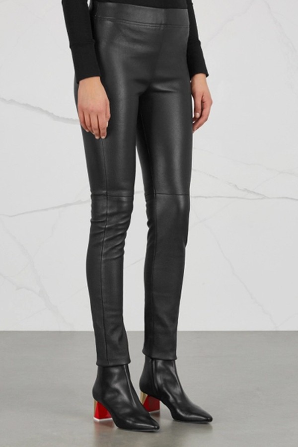 Black Leather Leggings from Dom Goor