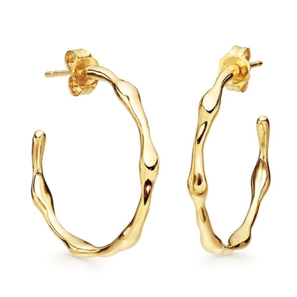 Gold Medium Molten Hoops from Missoma