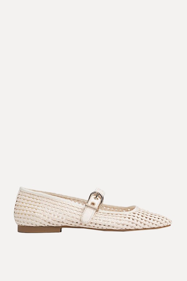 Raffia Ballet Shoes from Stradivarius 