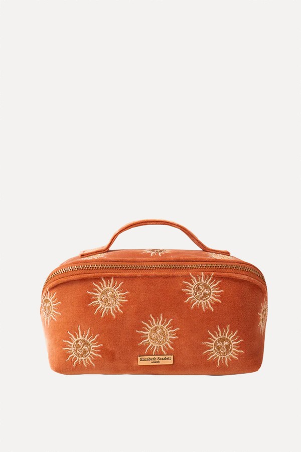 Sun Goddess Open Flat Makeup Bag from Elizabeth Scarlett