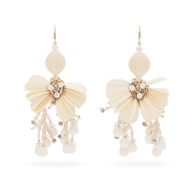 Toby Beaded-Flower Drop Earrings from Biyan