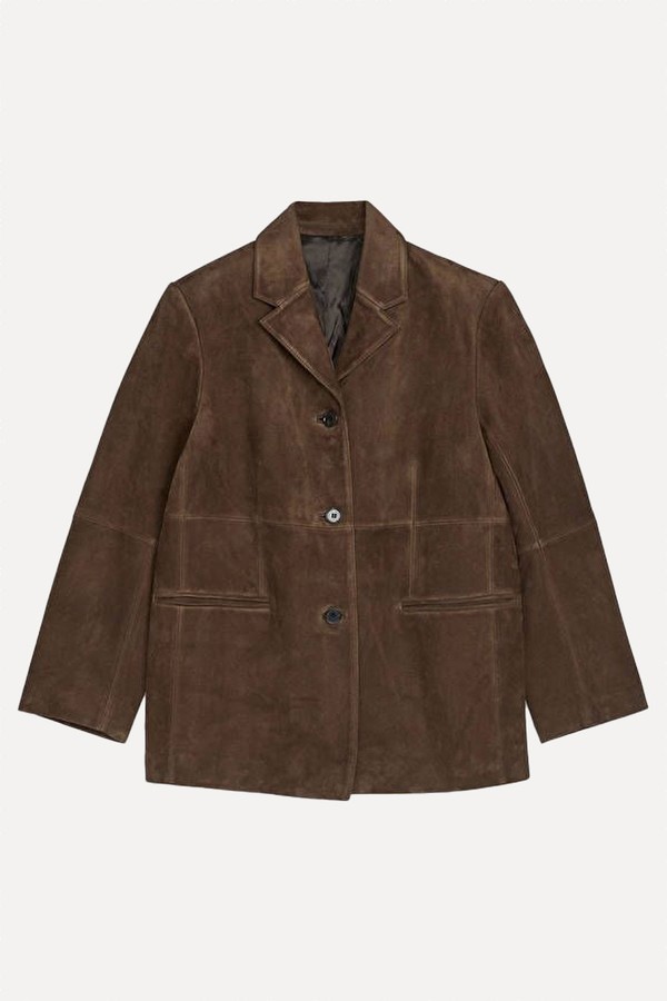 Relaxed Suede Blazer from ARKET