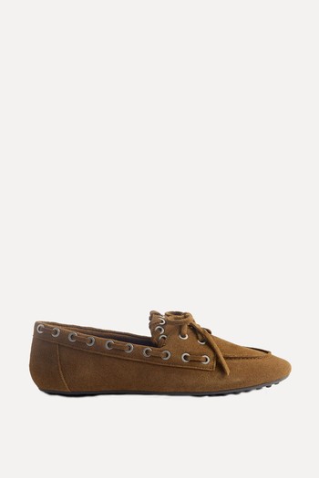 Suede Leather Loafers With Studs from Parfois