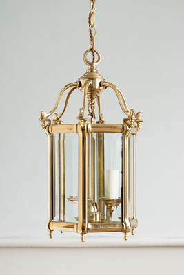 Small Brass Hall Lantern from Lassco