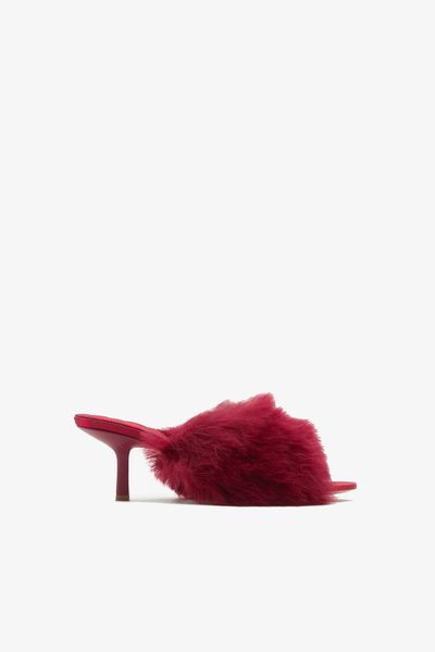 Shearling Minnie Mules