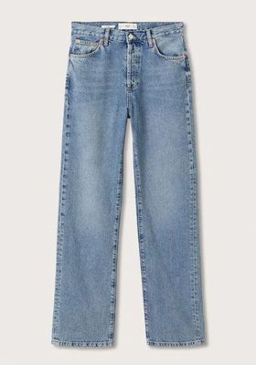 High Waist Straight Jeans from Mango