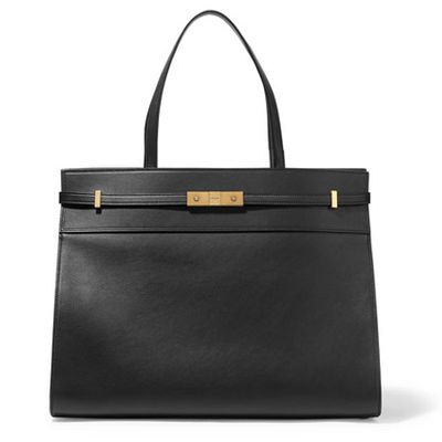 Manhattan Medium Leather Tote Bag from Saint Laurent