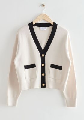 Cropped Gold Button Cardigan from & Other Stories