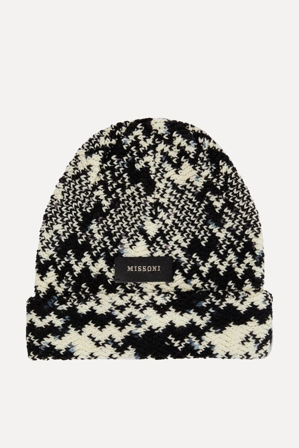 Zig-Zag Knit Logo Beanie from Missoni