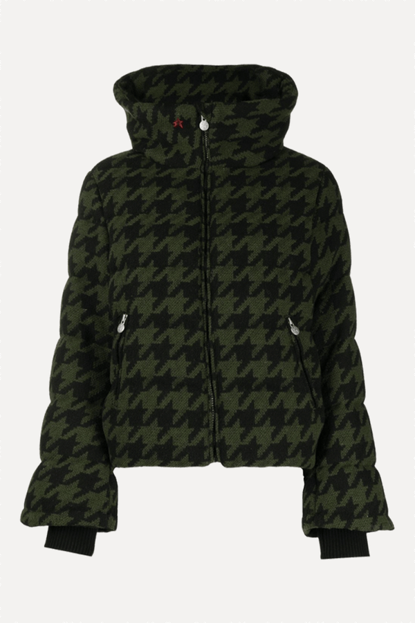 Houndstooth-Print Ski Jacket from Perfect Moment