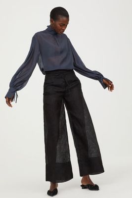 Lyocell And Silk Trousers 