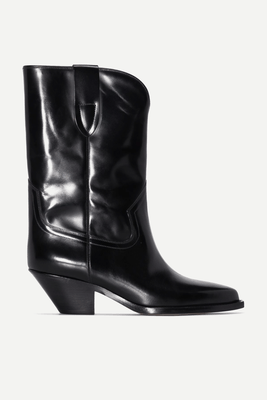 Dahope 50 Black Leather Ankle Boots from Isabel Marant