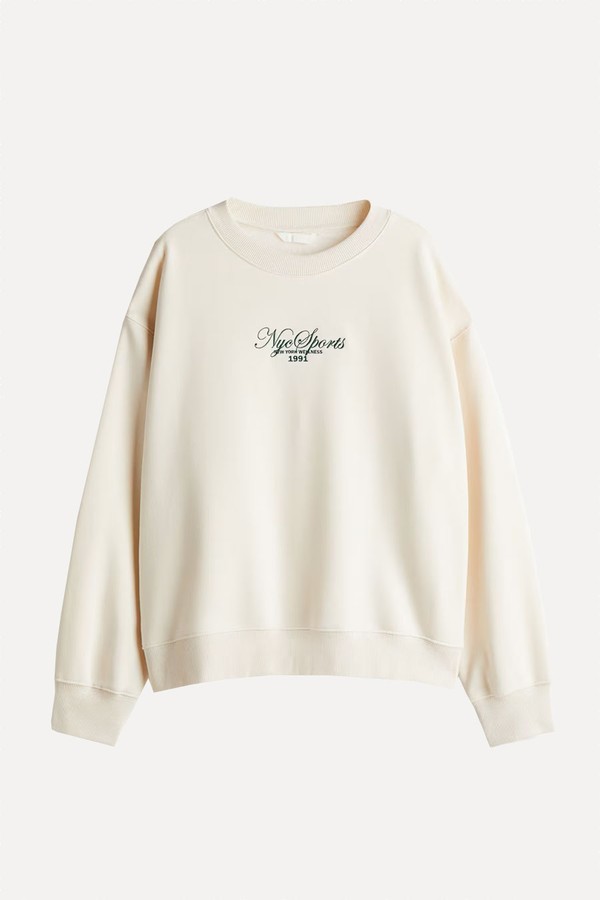 Text-Motif Sweatshirt from H&M